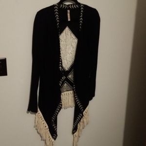 Black and Cream Cardigan